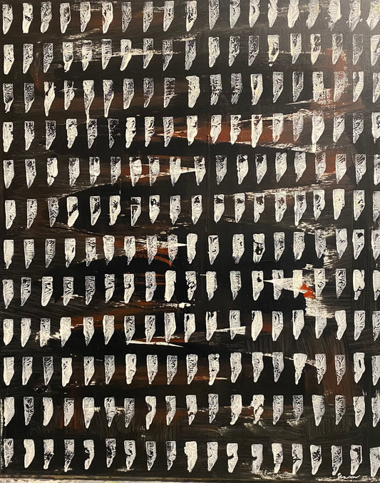 White on Black - Original Artwork